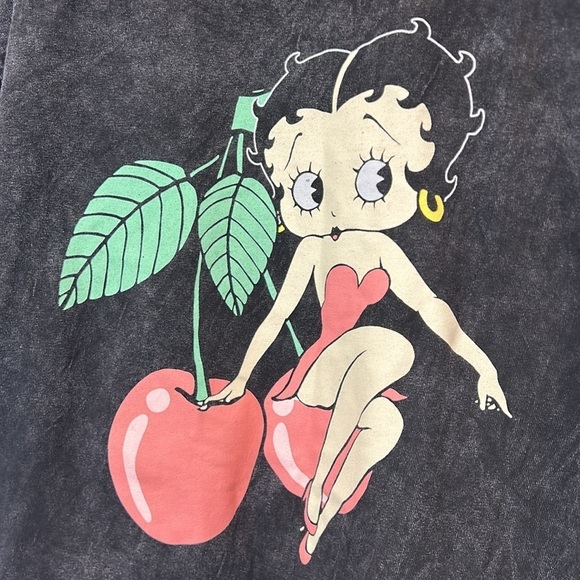 Betty Boop Cherry Doll Babe Short Sleeve Cotton Crewneck T-Shirt women’s size XL - Picture 7 of 7